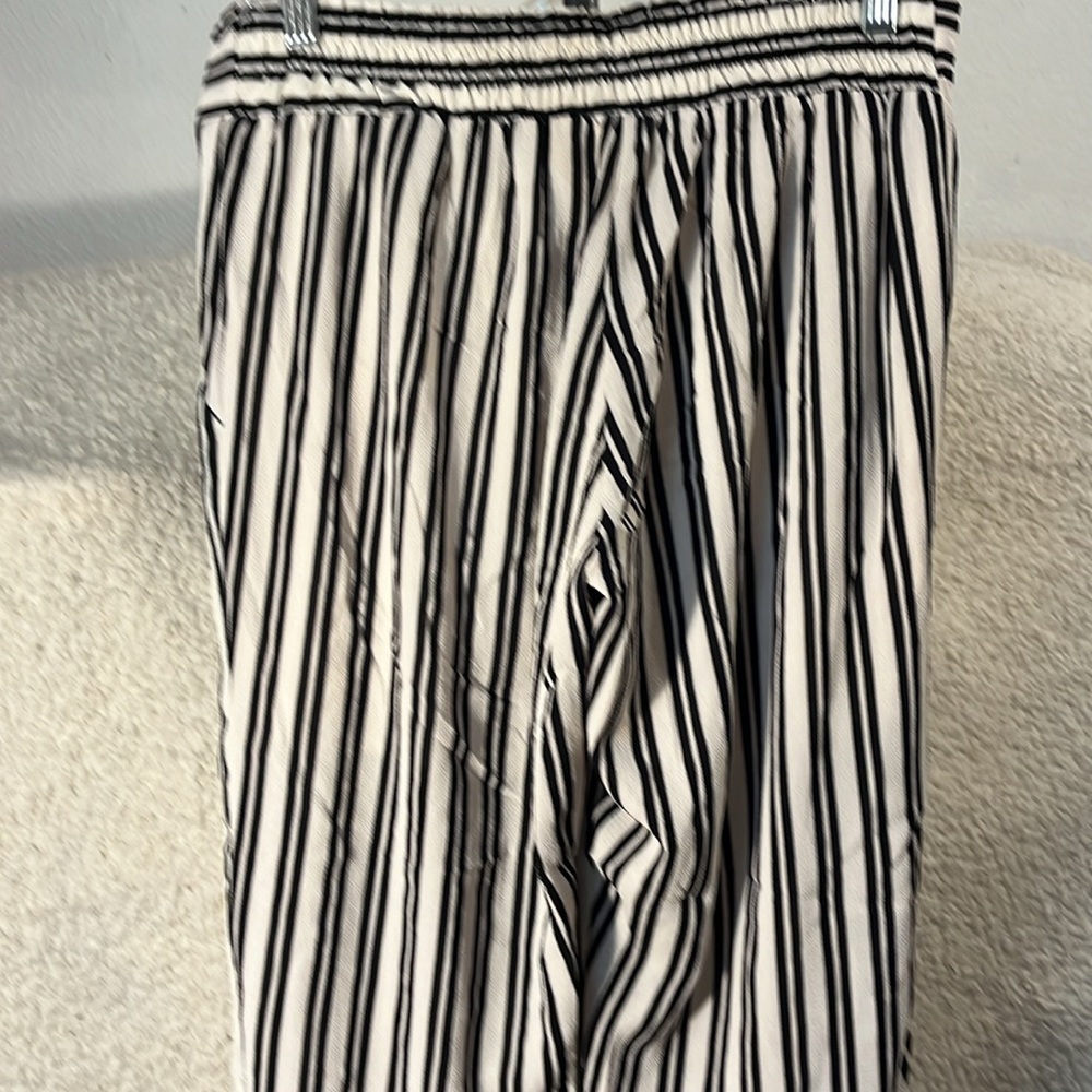Pull On Back Elastic 1/2 liner Inside Striped Pants - Picture 3 of 8